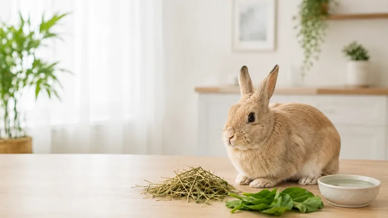 Coelho sem apetite em avaliação veterinária especializada em Sorocaba